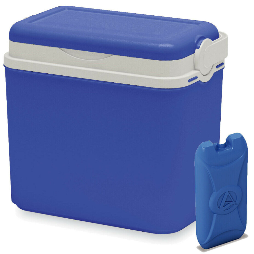 (Blue + 1 Ice Pack) 10L Cooler Box Picnic Travel Cool Box 1 Ice Pack