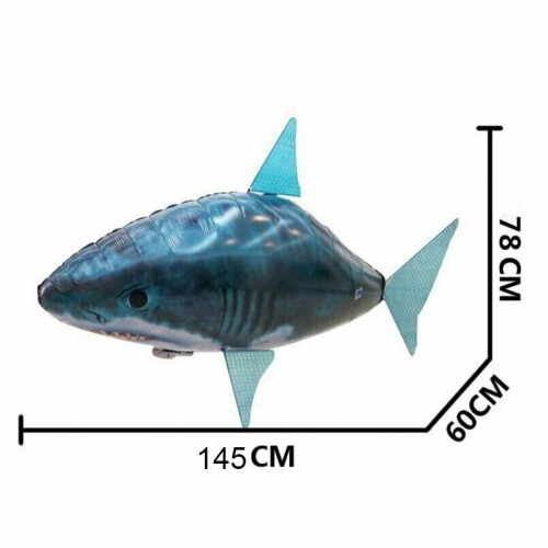 (Shark Fish) Remote Control Fly Air Shark Toy Inflatable Fish 2