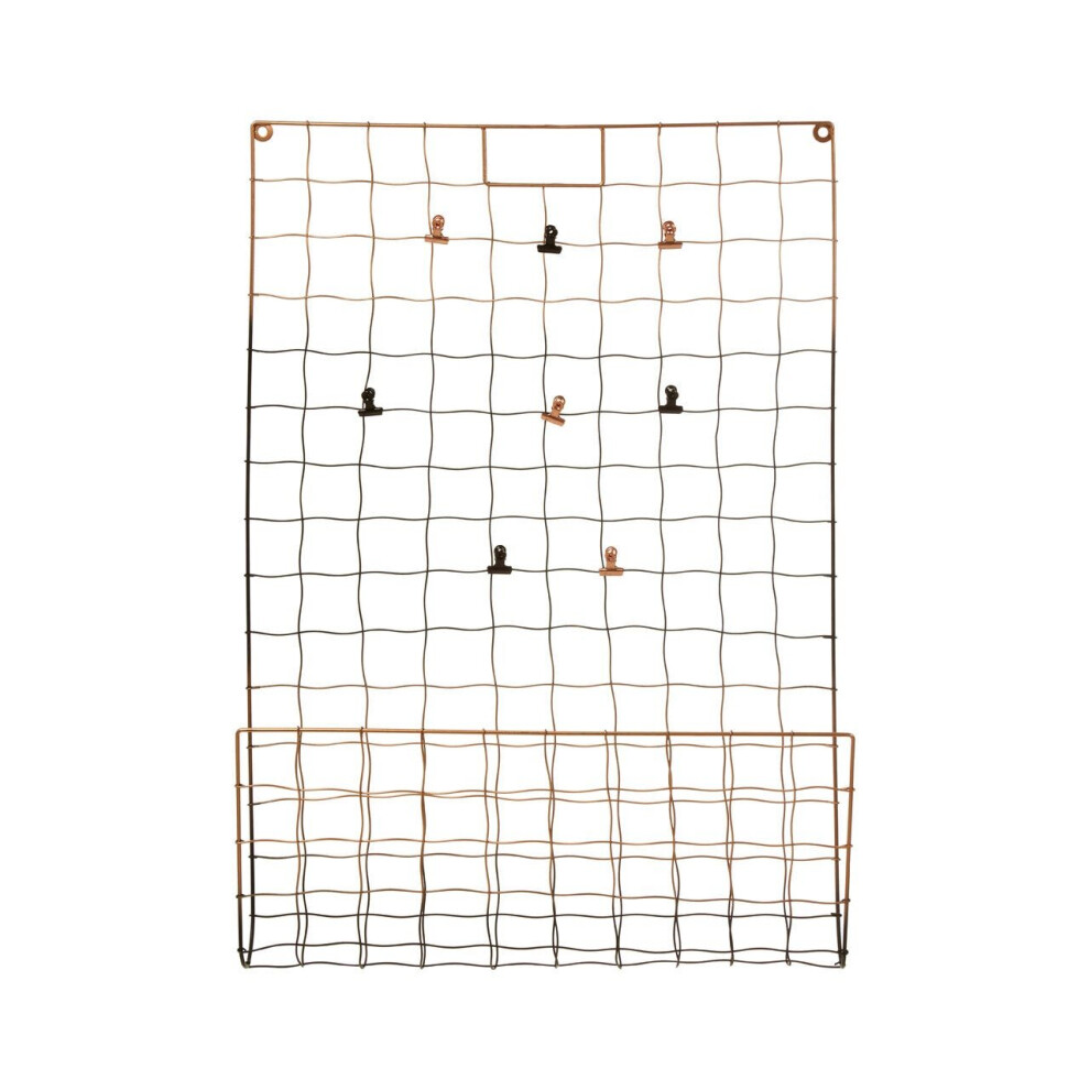 Premier Housewares Mimo Wall Mount Magazine Rack With Clips