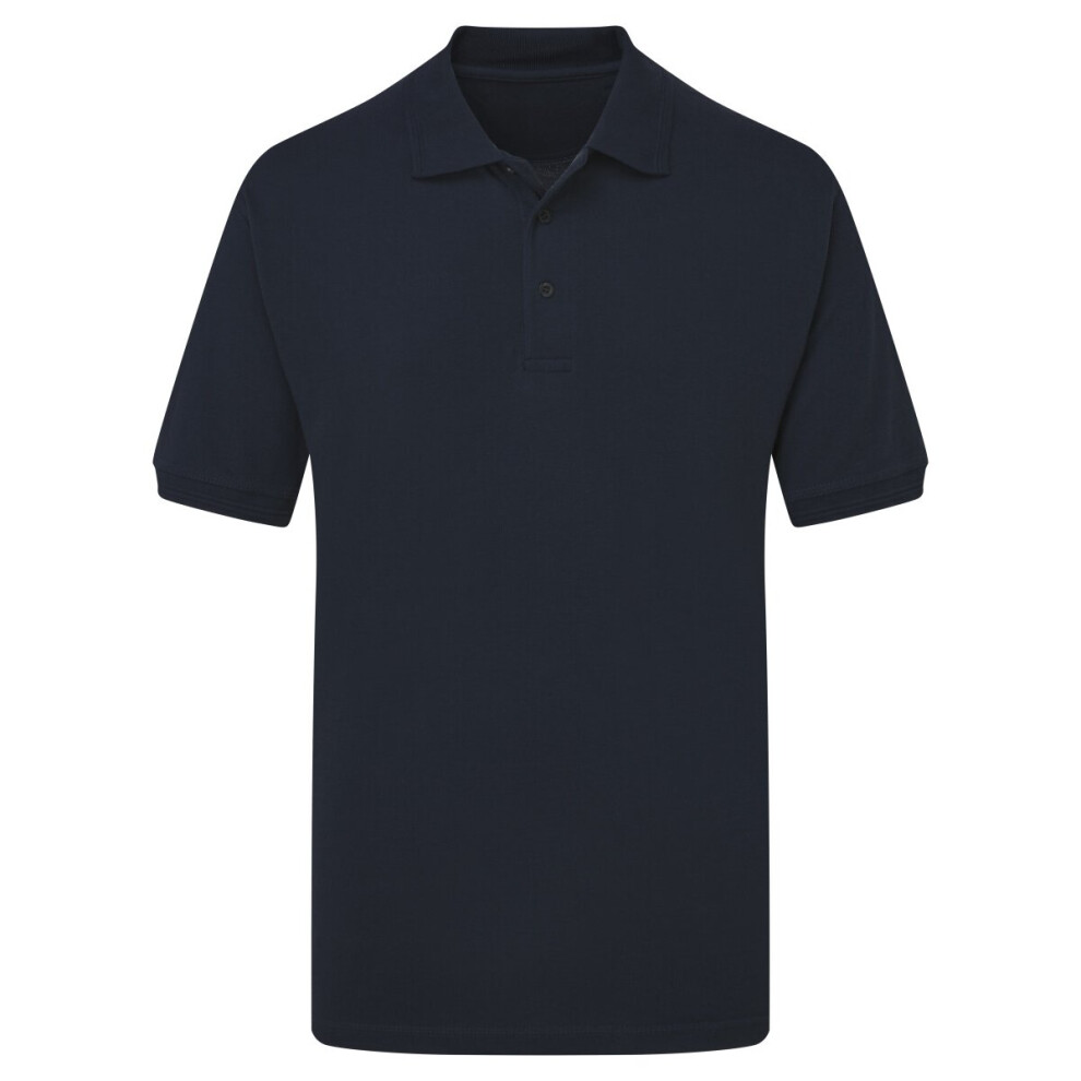 (Navy Blue, 5XL) Ultimate Clothing Heavyweight Polo Shirt Unisex