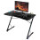 Costway Z-Shape Computer Desk Workstation w/ LED Lights & Carbon Fibre Surface 1