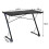 Costway Z-Shape Computer Desk Workstation w/ LED Lights & Carbon Fibre Surface 3