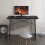 Costway Z-Shape Computer Desk Workstation w/ LED Lights & Carbon Fibre Surface 11