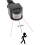 (Black 12-24V) PIR Motion Sensor 220V 12V Movement Detector Rotating Outdoor Timer Light Switch 3