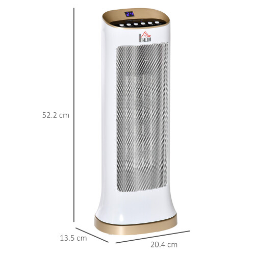 45 Oscillating Table Top Space Heater w/ Remote Timer LED Panel
