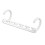 (White) 8Pcs Space Saving Multi Function Magic Wonder Hanger Closet Organizer Clothing 1