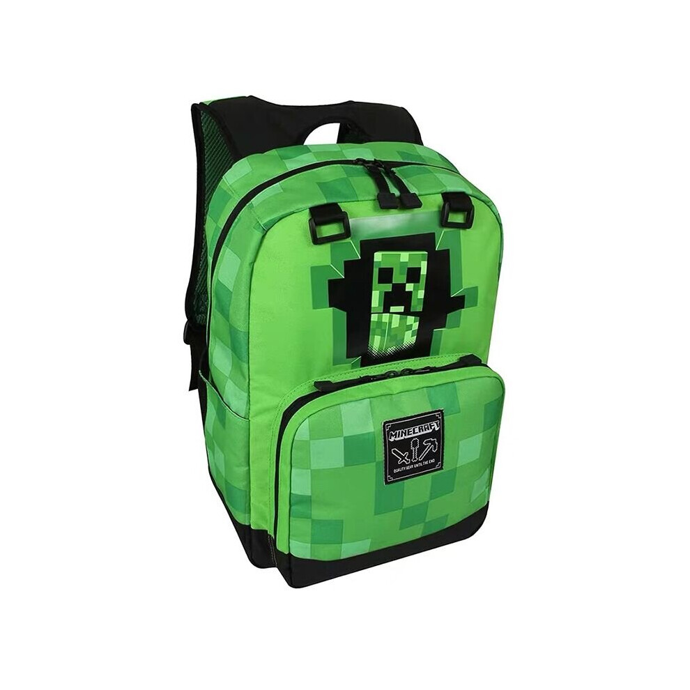 (Style3) Minecraft Tile Backpack School Bags Laptop Bag Travel Casual Boys Backpack