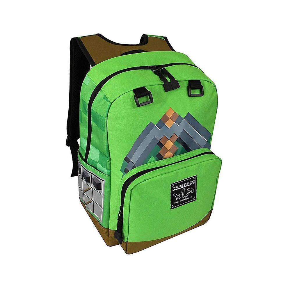 (Style5) Minecraft Tile Backpack School Bags Laptop Bag Travel Casual Boys Backpack