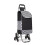 (Black) 6 Wheel Push Shopping Trolley 2