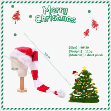 (#3) Adult Christmas Hats Long Striped Felt Plush Elf Hat Xmas Hats