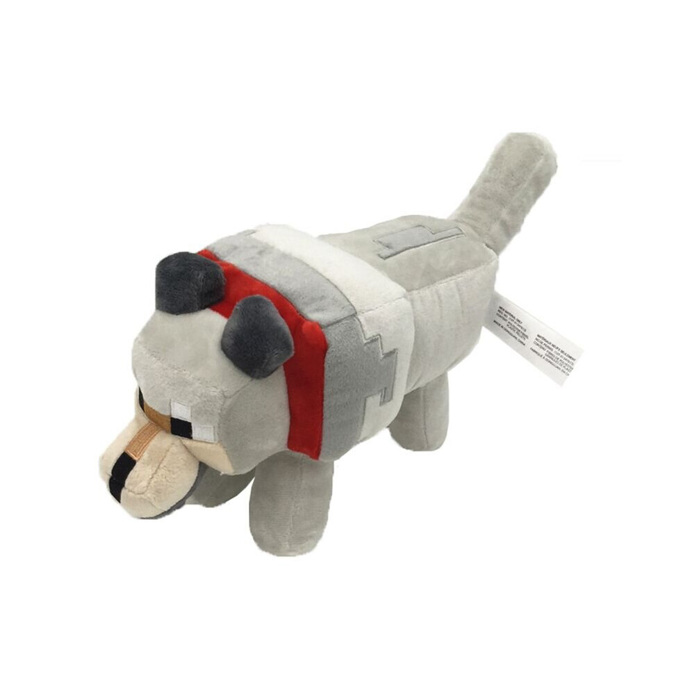 (Wolf, 35cm) Minecraft Plush Toys Minecraft Creeper Enderman Wolf Stuffed Toys Pixel Doll