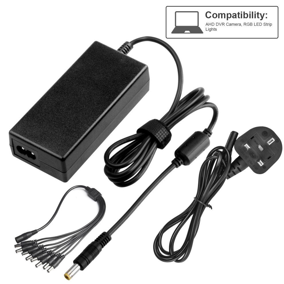 12V 5A Ac Adapter Charger Power Supply For Security Camera Cctv Dvr Surveillance System 6901489000861