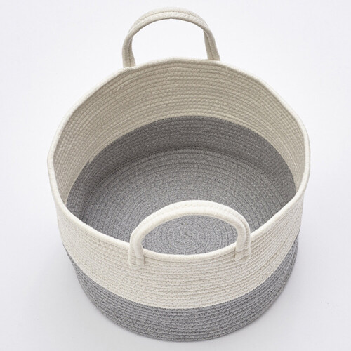 Living And Home Woven Hamper Laundry Washing Clothes Storage Basket 2