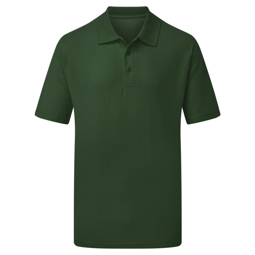 (Bottle Green, 3XL) Ultimate Clothing Everyday Polo Shirt Unisex