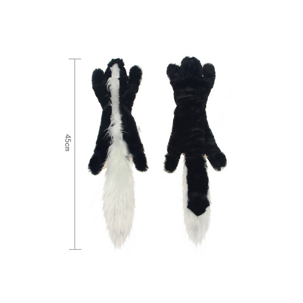 (Skunk ) Cute Plush Toys Squeak Pet Wolf Rabbit Animal Plush