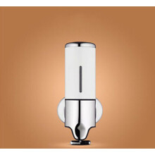 (White) Wall Mounted Soap Dispenser Stainless Steel 500ml Shower Pump for Bathroom Hotel