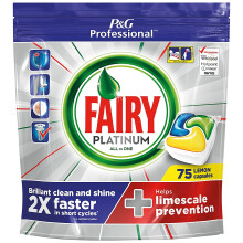 (3 packs) Fairy Dishwasher Capsules Platinum ALL IN ONE 75