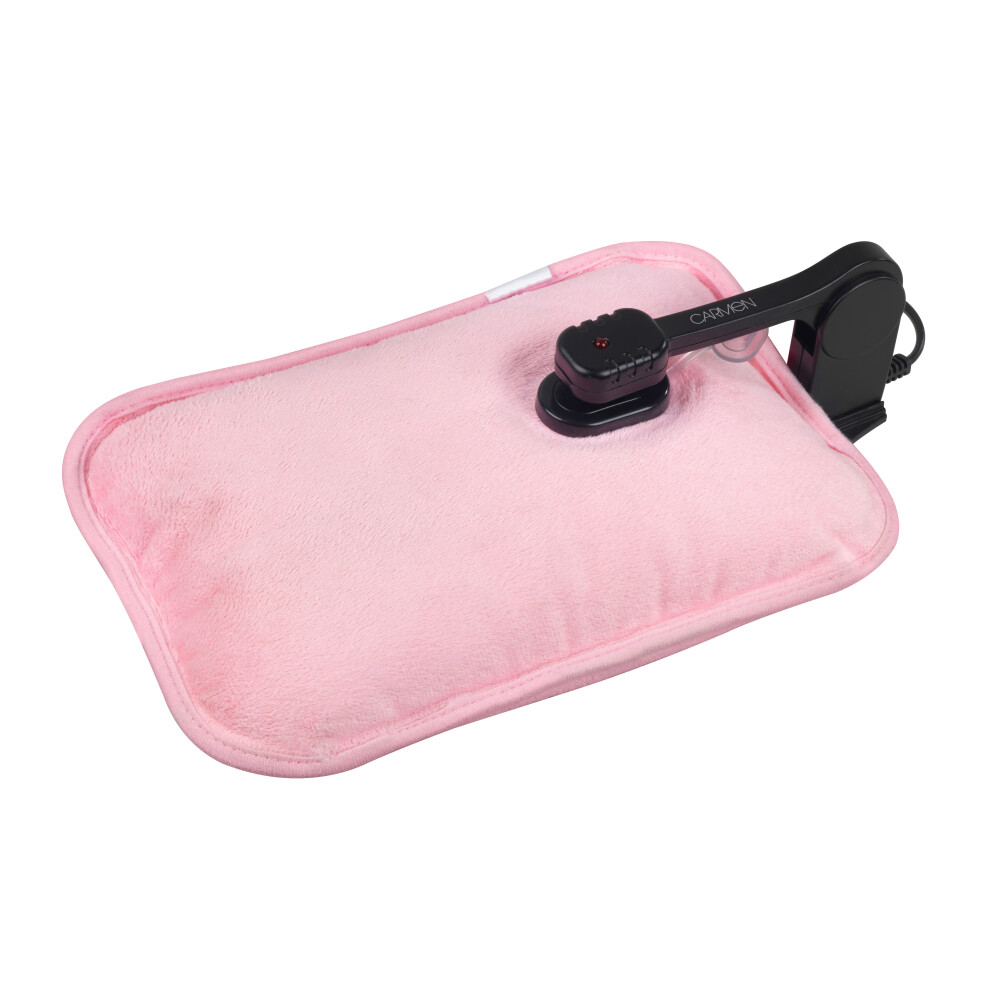 CARMEN C85017P Rechargeable Hot Water Bottle, Pink