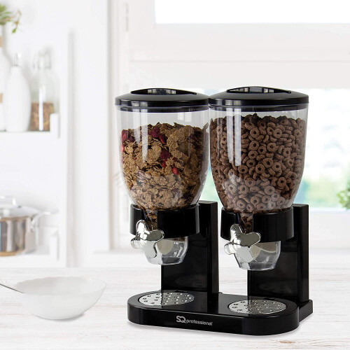 SQ Professional (Black) SQ Professional Double Cereal Dispenser 500g Cylinder X 2 2