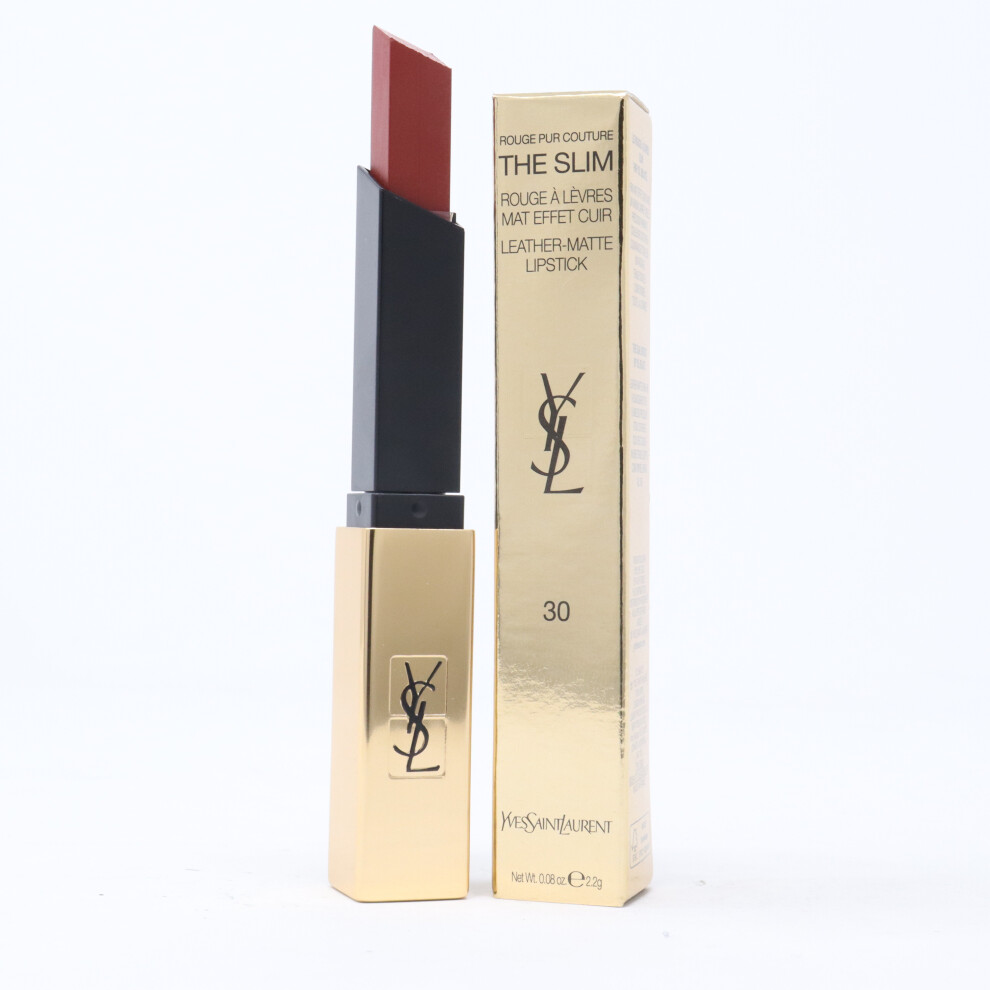 (30 Nude Protest) Yves Saint Laurent The Slim Sheer Matte Lipstick  0.07oz/2g New With Box