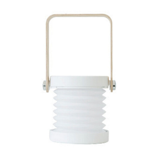 (White) Portable Foldable USB Rechargeable Dimmable LED Lantern Night Light Table Lamp 2