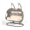Garden Store Direct (Grey, Double) Rattan Cocoon Egg Chair - Single, Double or Triple 12