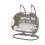 Garden Store Direct (Grey, Double) Rattan Cocoon Egg Chair - Single, Double or Triple 10