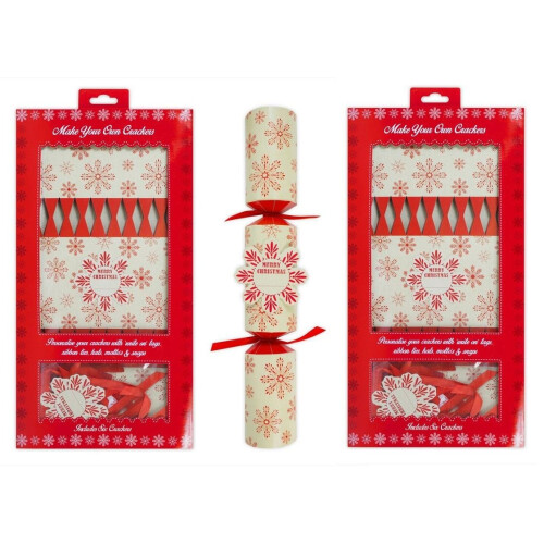 Christmas Crackers Make Your Own DIY Snowflake Xmas Party Tableware