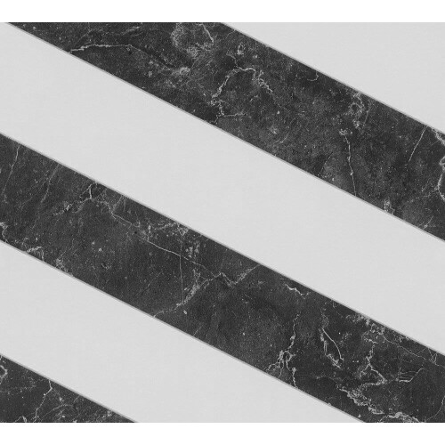AS Creation Marble Stripe Wallpaper Textured Vinyl Metallic Silver Black White