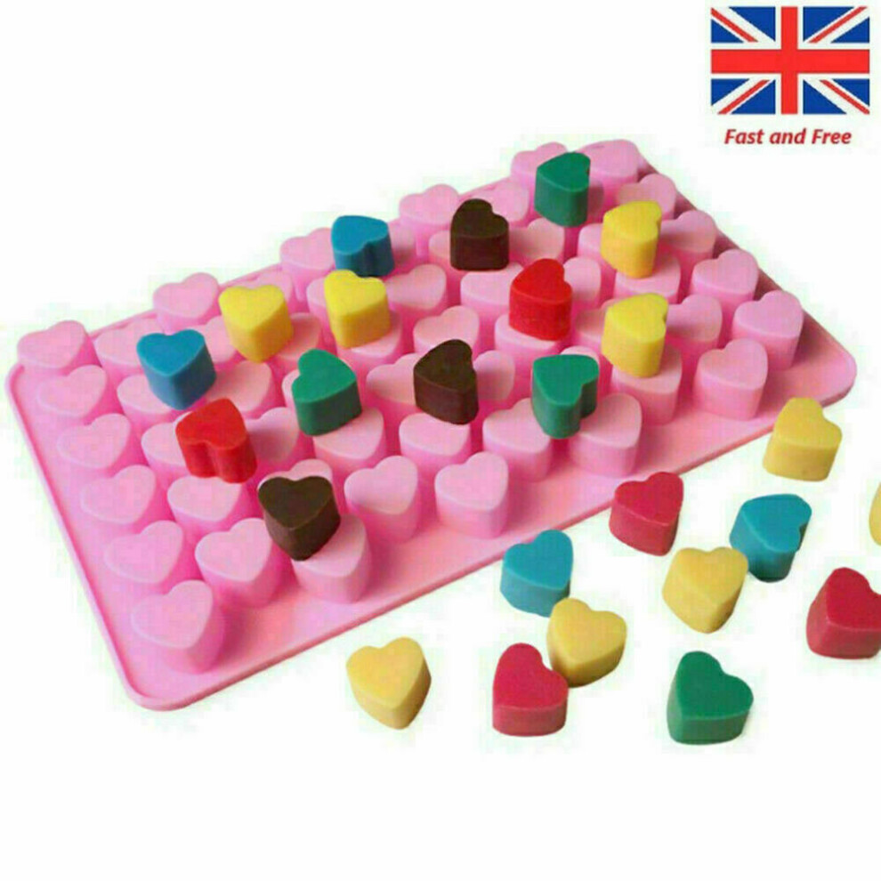 55 Heart Cake Chocolate Silicone Mould