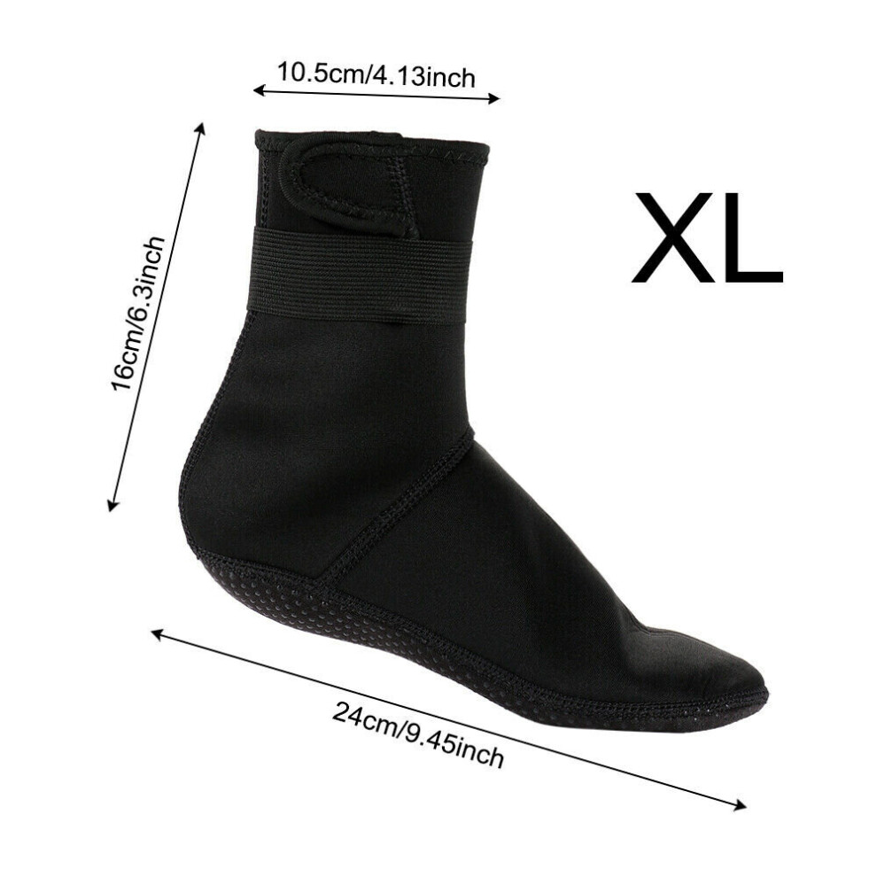 (XL) 3mm Neoprene Swim Diving socks