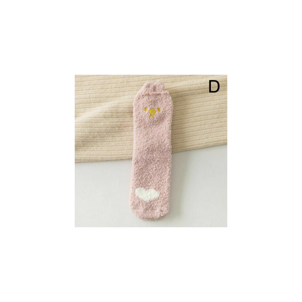 (D) Winter Thick Socks Fluffy Plush Cozy Fuzzy Bed Floor Warm Socks