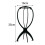 (Black) Wig Storage Holder Foldable Creative PP Folding Wig Stand Stable Tool for Home 4