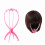 (Black) Wig Storage Holder Foldable Creative PP Folding Wig Stand Stable Tool for Home 5