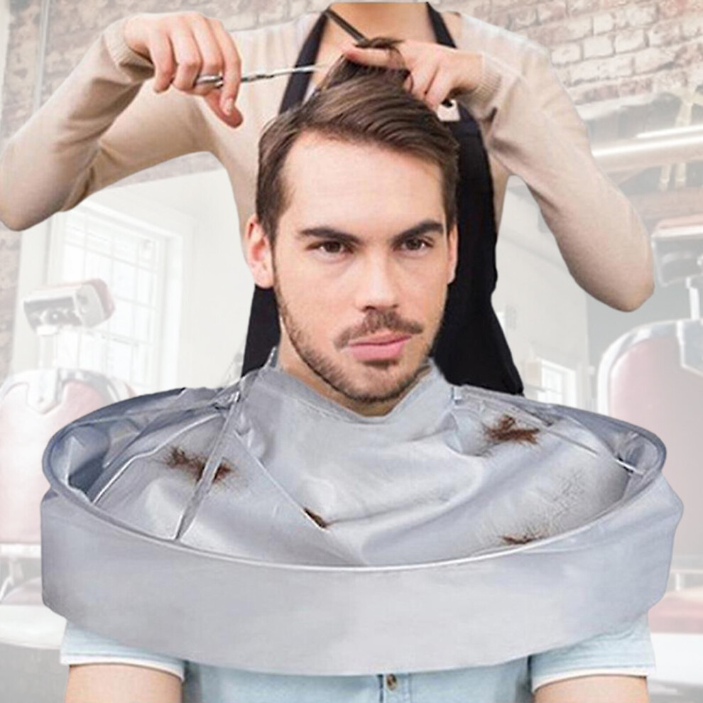 Dreamy Shaving Umbrella Cape Self Adhesive Fastener Waterproof Hair Cutting Accessories Haircut Hairdressing Umbrella Cape For Hairdresser