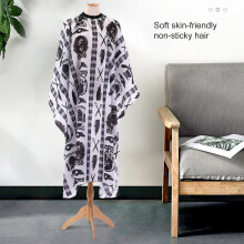 Hair Gown Soft Fast Drying Antistatic Printed Hairdressing Oiled Cape for Household
