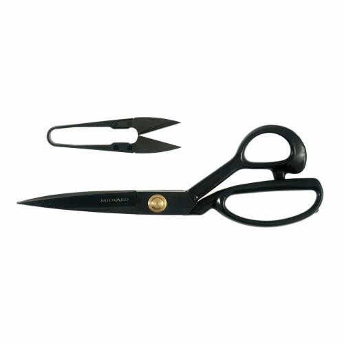 Scissors Gift Set Dressmaking Heavy Duty 23cm & Thread Snips 10cmBlack 2