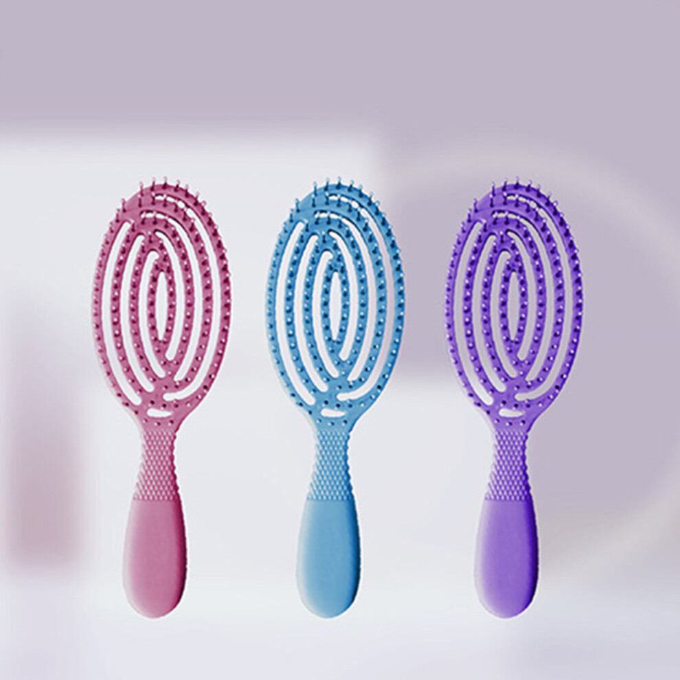 Dreamy Unisex Pink (Pink) Hollow Out Massage Hairbrush Hair Detangling Smoothing Comb Hairdressing Tool