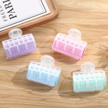 (Light Green) 3Pcs Hair Roller Quick Modeling DIY PP Self-Adhesive Hair Curling Bang for Women
