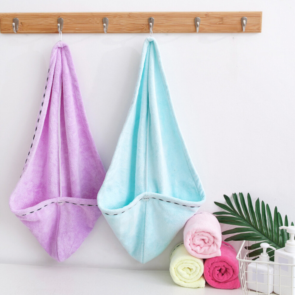 Dreamy Light/Blue ( Blue) Drying Hat Strong Water Absorption Multifunctional Microfiber Hair Towel Wrap Shower Cap For Household