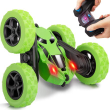 Remote Control Car RC Cars Stunt Car Toy, 4WD 2.4Ghz Remote Control Car Double Sided Rotating Vehicles 360 Flips with Headlights