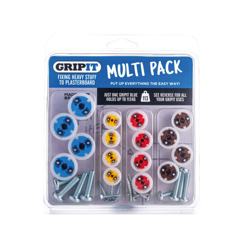 Grip It Plasterboard Fixings Multi x 16 GMIXEDKIT