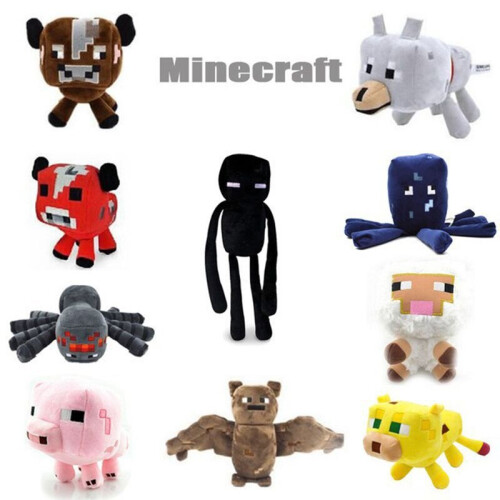 Minecraft Plush Toys Minecraft Creeper Enderman Wolf Soft Stuffed Kids Xmas Gift on OnBuy