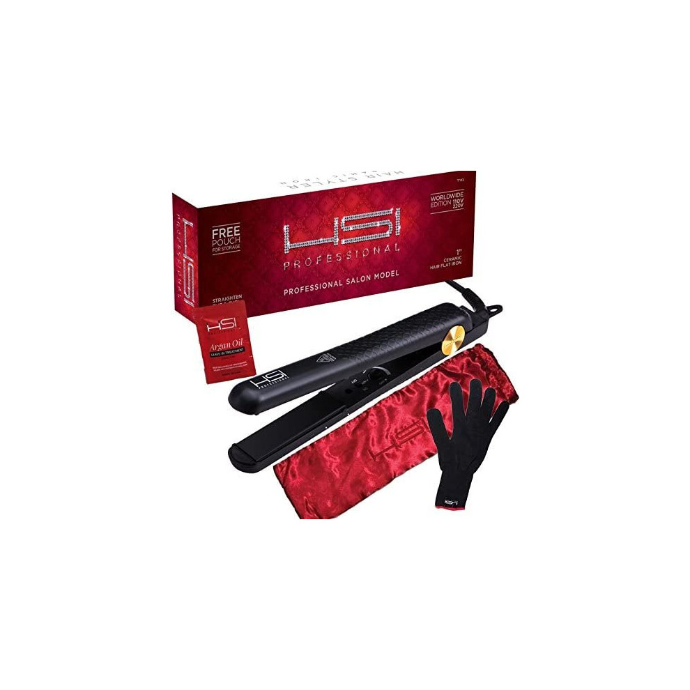 Hsi The Styler Ceramic Tourmaline Ionic Flat Iron Hair Straightener