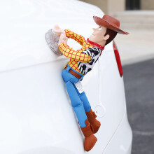 (35cm Woody(With Sticker?) Funny 3D Toy Story Sherif Woody And Buzz Car Doll Outside 2021 Car Hanging toy