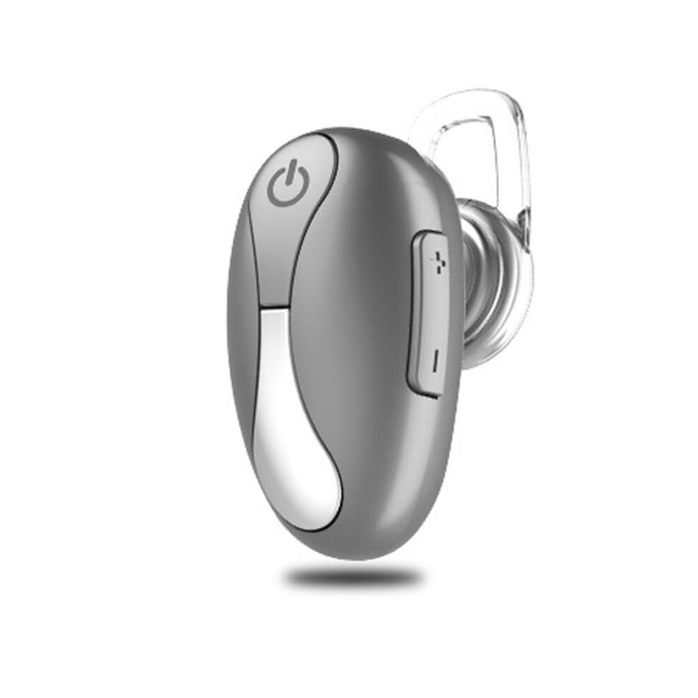 (Grey) Mini Tws Twins Wireless Bluetooth Stereo Headset In-Ear Earphones Mic Earphone Grey 696745743953