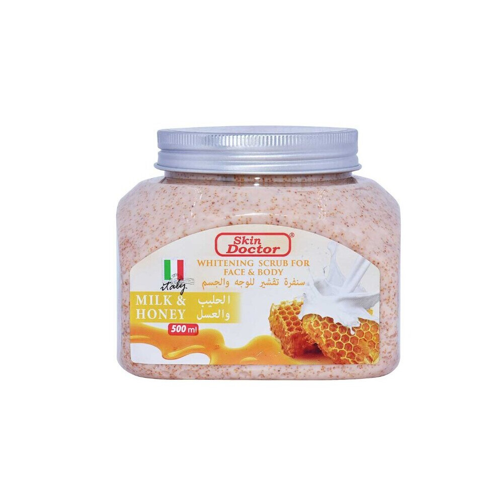 Skin Doctors Skin Doctor Milk & Honey Scrub For Face & Body Smooth, Glowing Skin With Natural Ingredients 500G