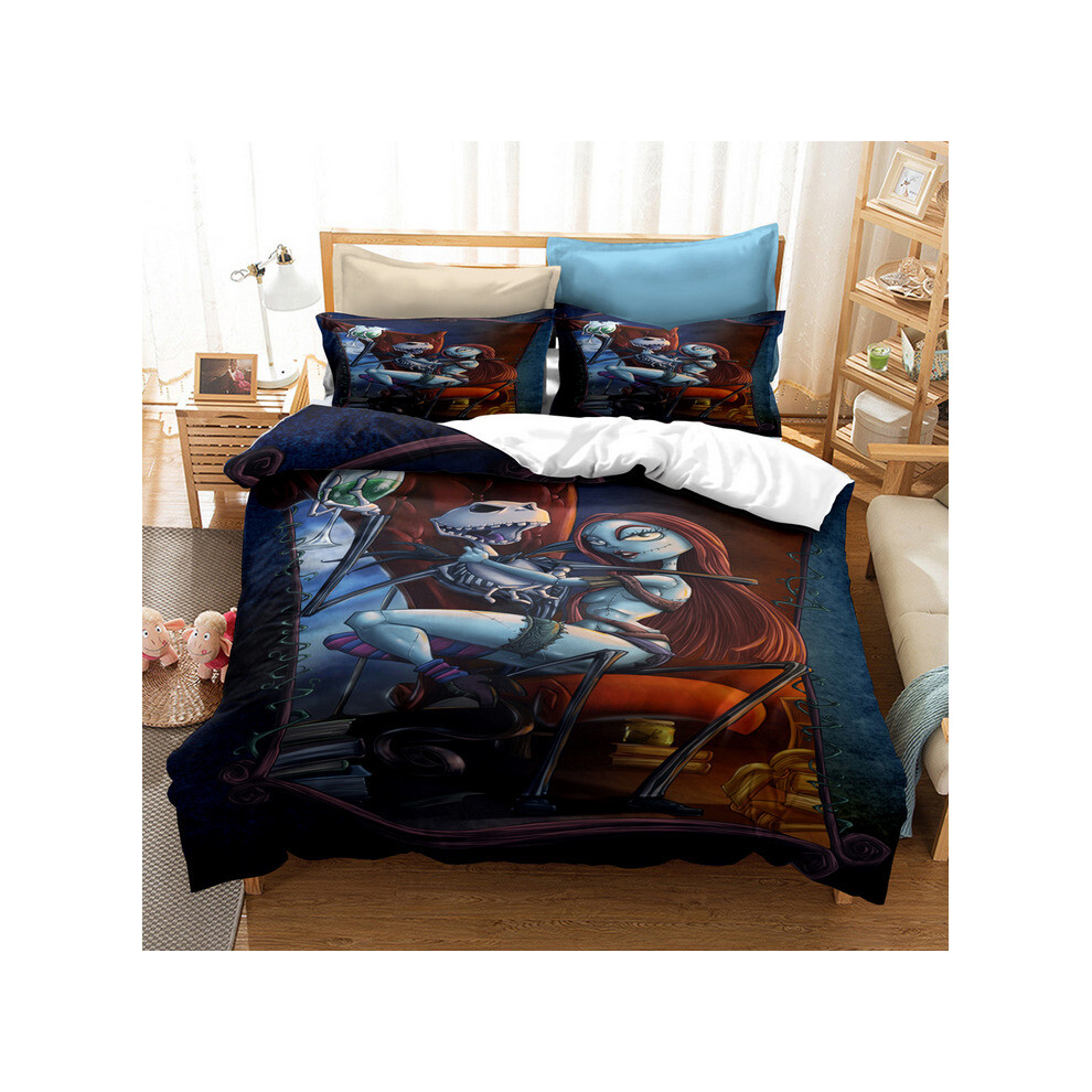 (Pattern 25, Single (135x200cm)) The Nightmare Before Christmas Bedding Single Double Duvet Cover Set-image-OPC-P8K2N58-NEW