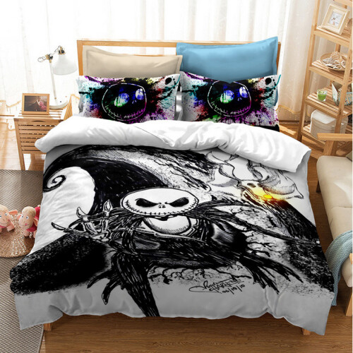 (Pattern 29, Double (200x200cm)) The Nightmare Before Christmas Bedding Single Double Duvet