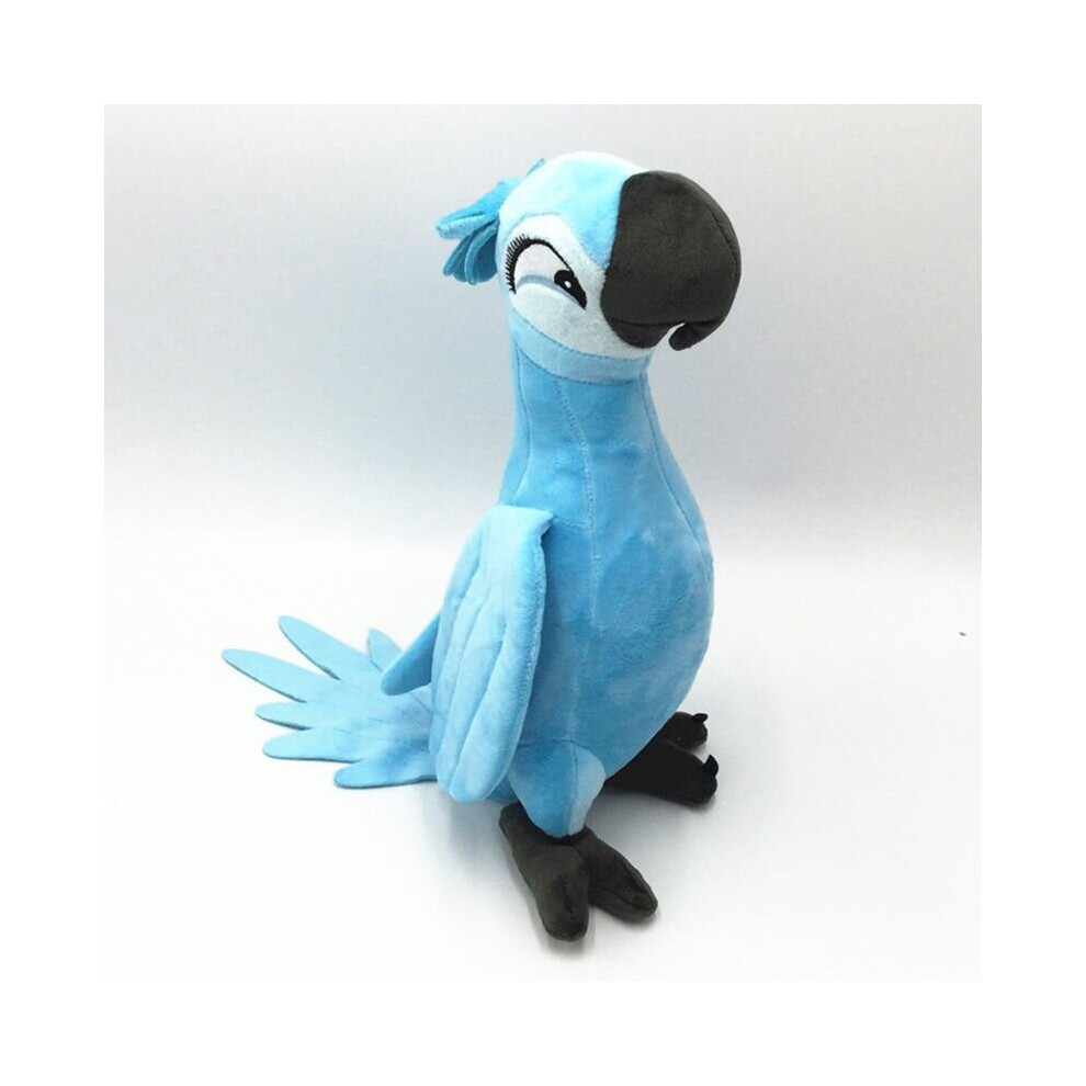 (Light Blue) 30cm Rio Movie Plush Toy Parrot Bird Stuffed Animal Doll Soft for Kid Gift Toys